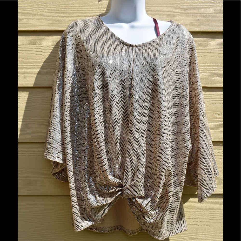 Gold sequin top